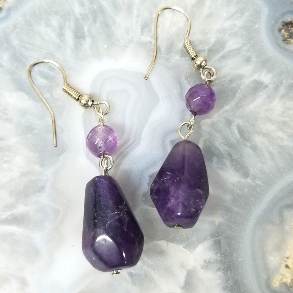 Amethyst earrings